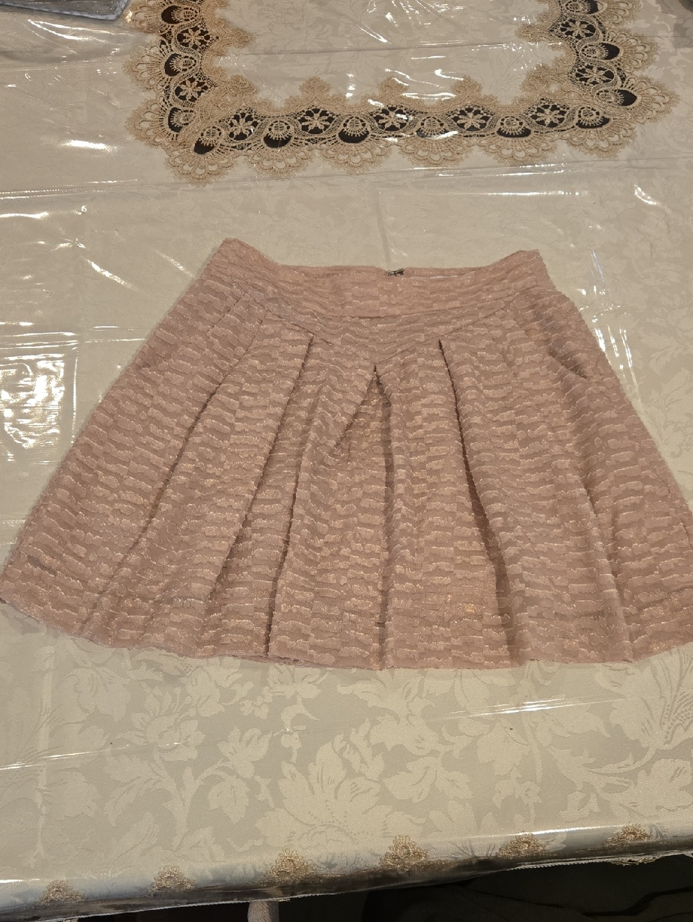 GAP Blush Textured Skater Skirt Size 0P